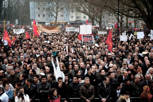Erdoğan Almanya'da protesto edildi
