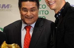 C.Ronaldo Altın Ayakkabı ödülü aldığında, onu ilk tebrik edenlerden biri de Eusebio'ydu.