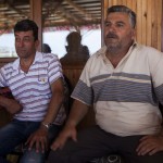 Gömü Köyü muhtarı Şakir Karabacak ve Tarlaağzı Köyü muhtarı Mehmet Bıldırcın