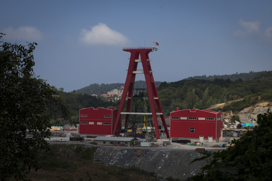 Hattat Holding'in inşaatı devam eden kömür madeni