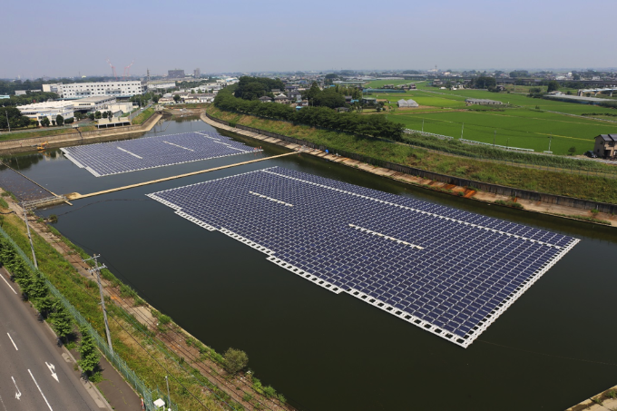 Okigawa'daki güneş panelleri