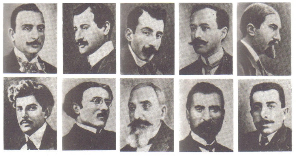 24 Nisan 1915 de tutuklananlardan ve öldürülenlerden bir grup