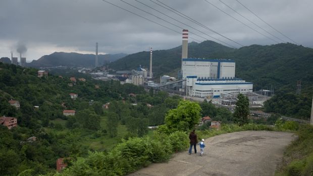 Zonguldak yakınlarındaki termik santral. Fotoğraf: Sean Smith, The Guardian için