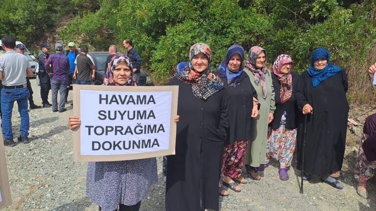 Lapseki’de madenin ‘kapasite artırımı’ için yapılan keşfe bölge halkı alınmadı
