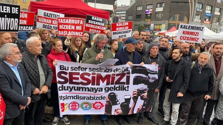 Zonguldaklı gazeteciler bu kez kendi hakları için sokağa çıktı